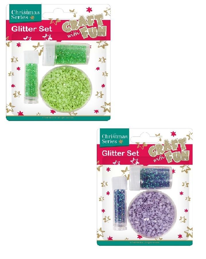 DECORACION BN GLITTER SET PASTEL CF 2MIX B/C 24/144